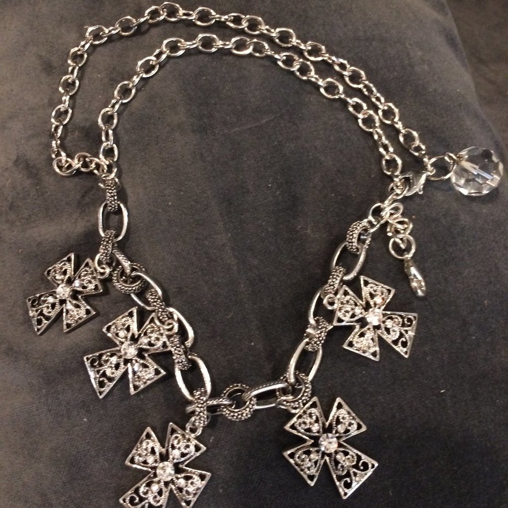 Silver Crosses Bracelet